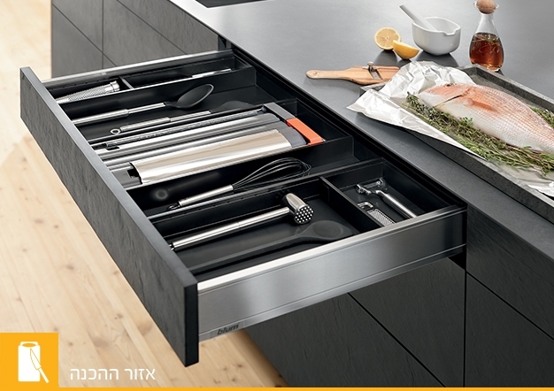 חלוקות אמביה ליין לארגון וסידור מגירות Blum | בלורן מוצרי פרזול איכותיים חלוקות אמביה ליין לארגון וסידור מגירות Blum | בלורן מוצרי פרזול איכותיים