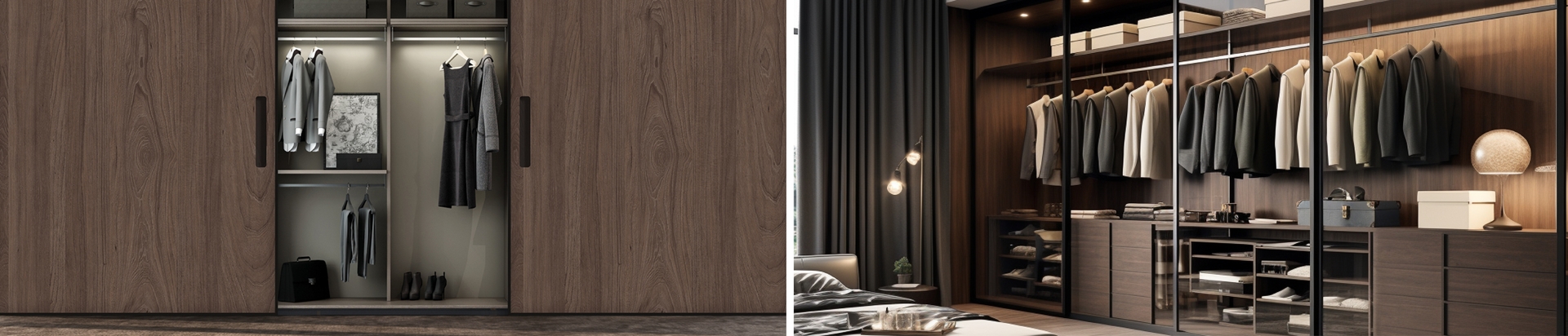 דלתות לארונות - פתרונות פרזול ועיצוב לארונות וחדרי ארונות - פתח שמאלה - מוצרים - המבורגר עליון - המבורגר