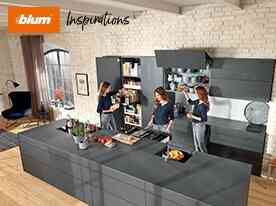 תכנון מטבח - Blum Inspirations - לתכנן מטבח שימושי ונוח | בלורן - מוצרי פרזול